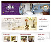 Empire Hotel web site design