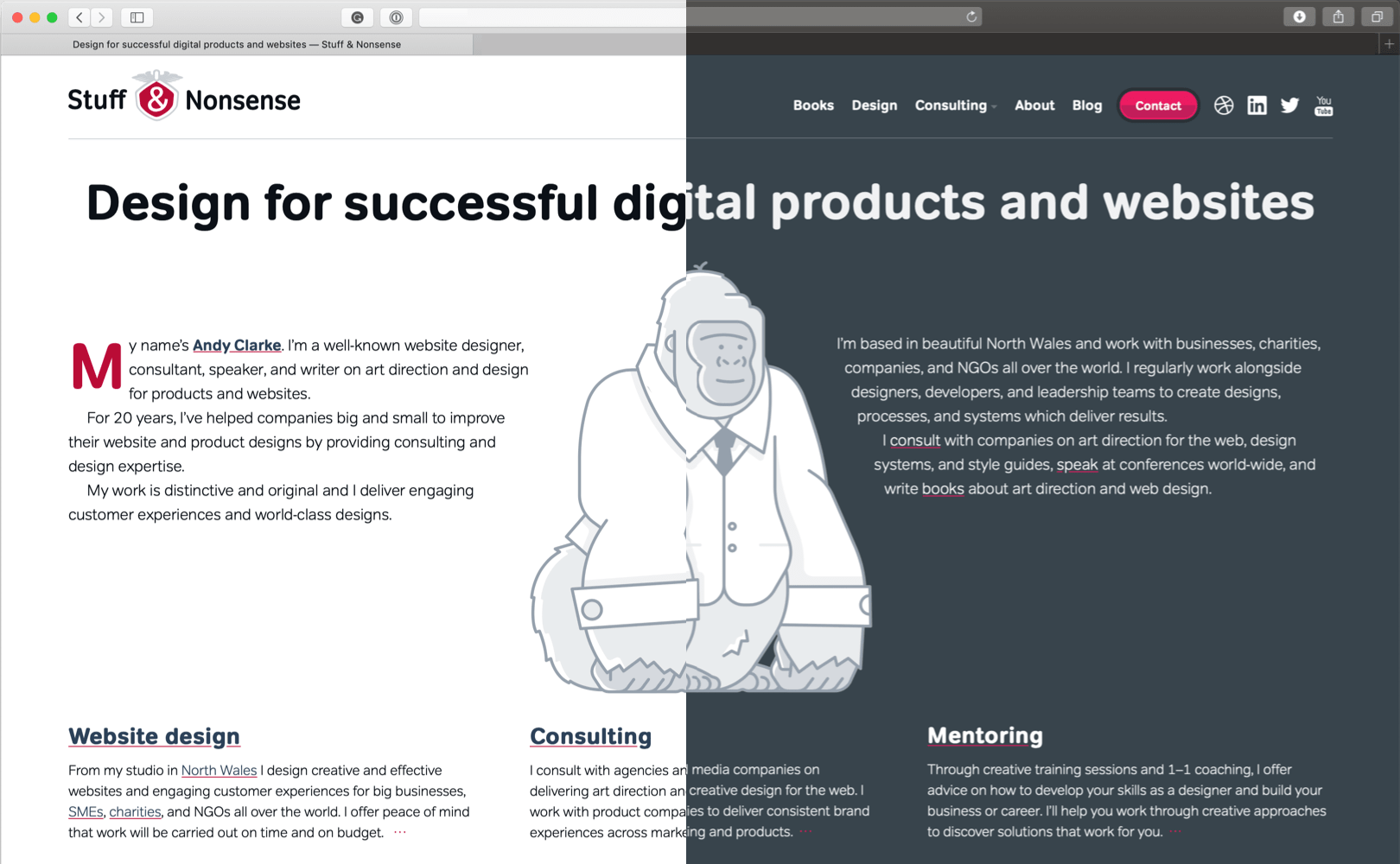 Landgoed satelliet Ruilhandel Redesigning your product and website for dark mode | Stuff & Nonsense