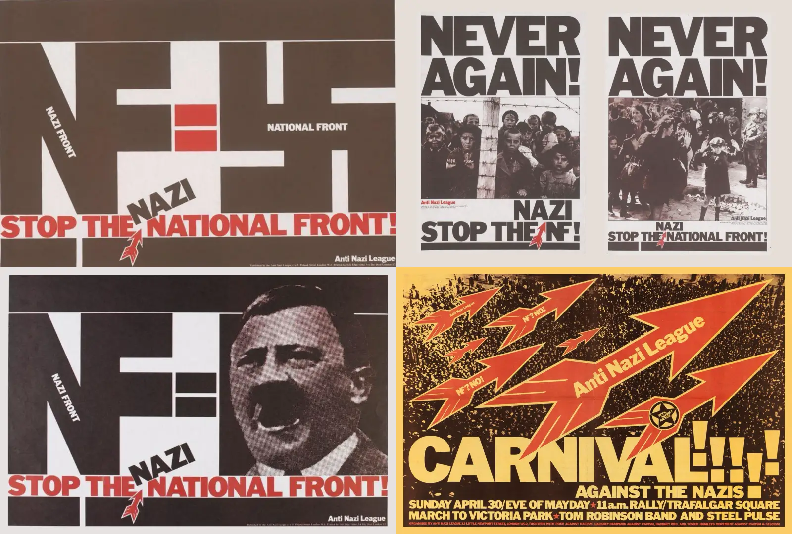 David King posters for the Anti Nazi League