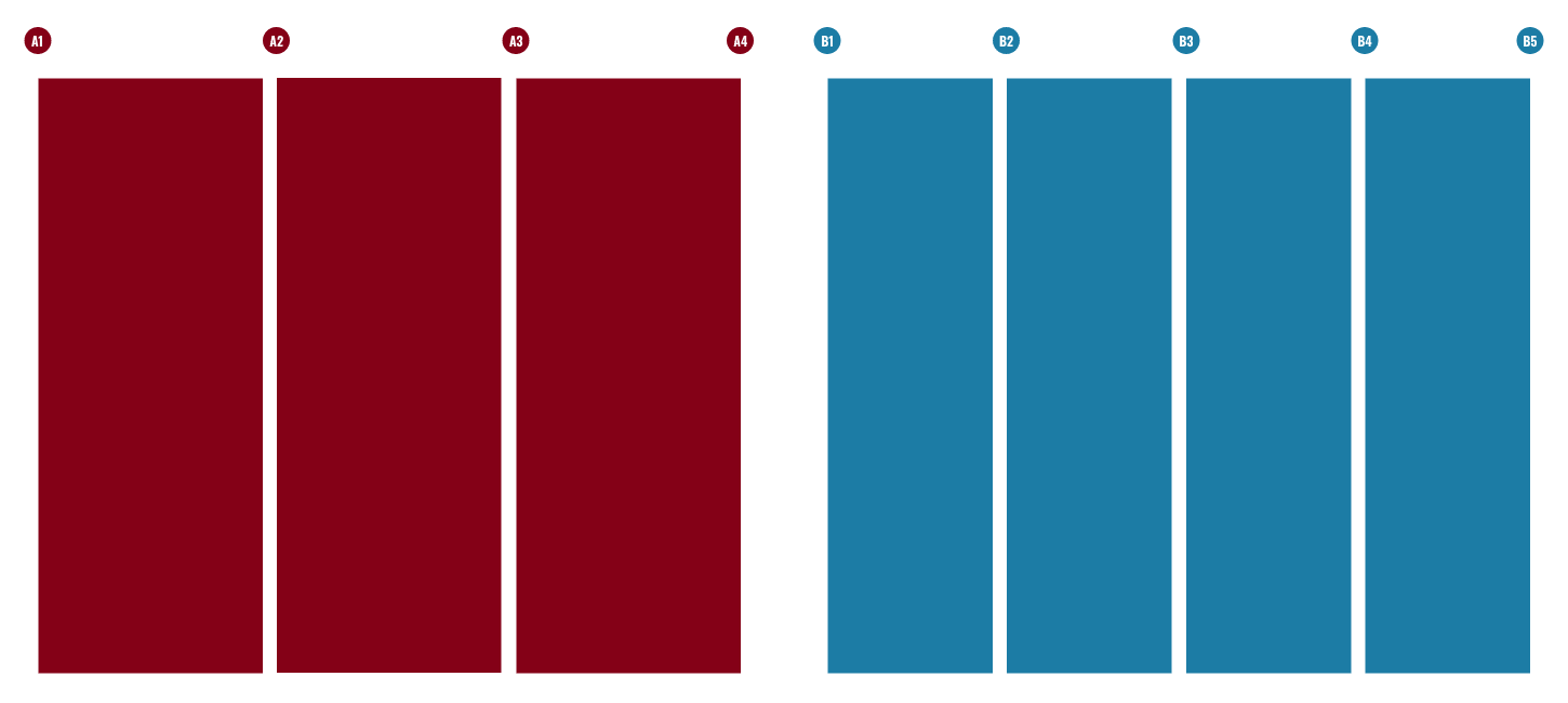 Two symmetrical grids