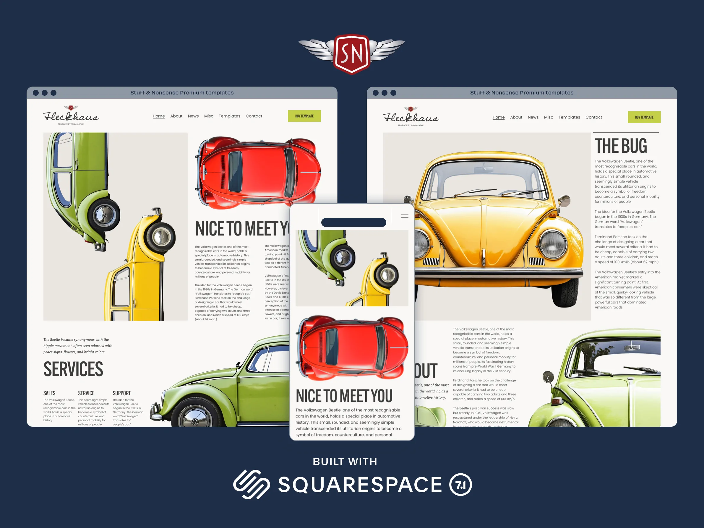 Stuff & Nonsense Premium Squarespace templates