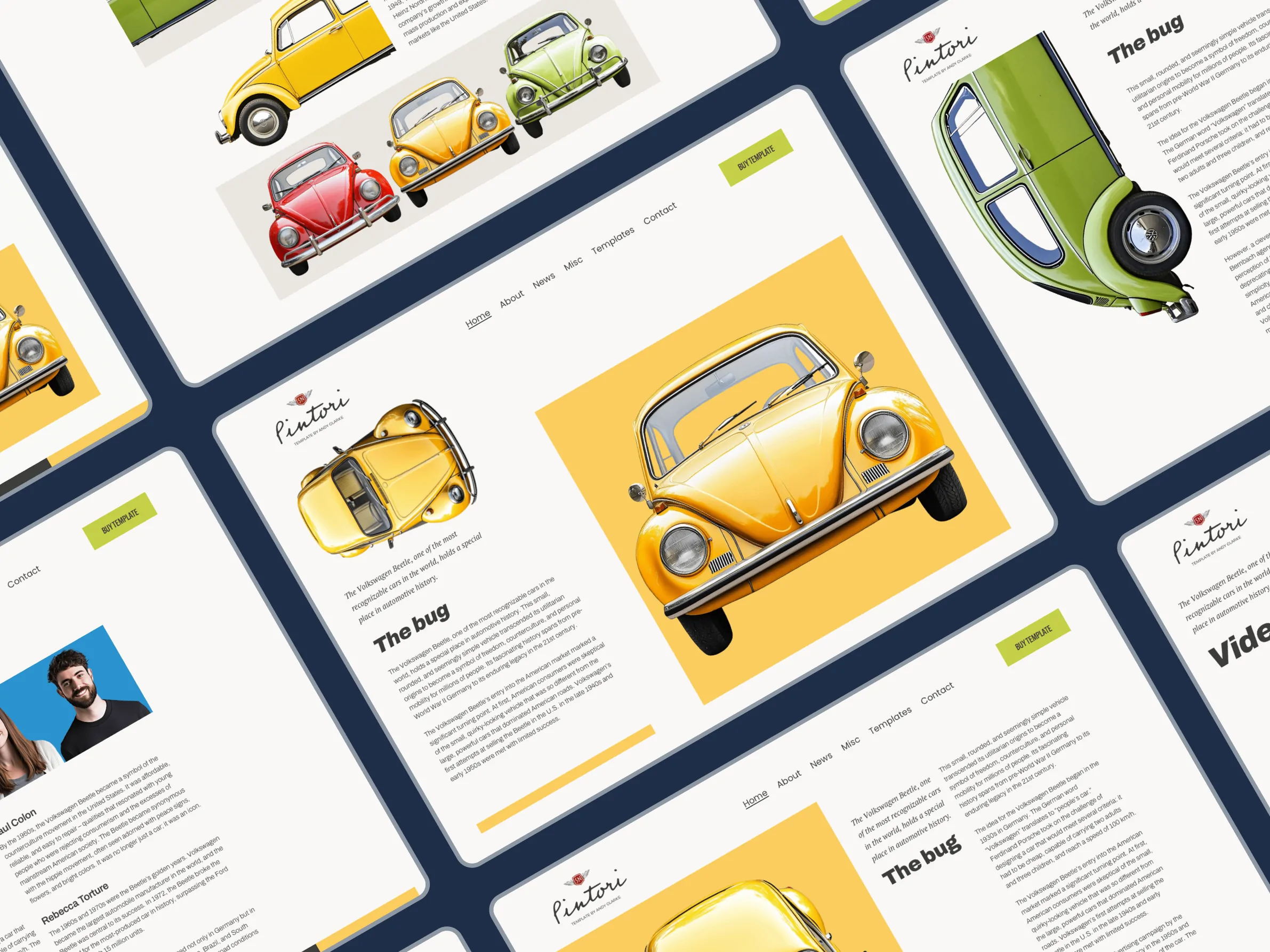 Pintori Premium Squarespace template