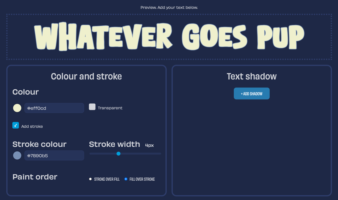 Toon Text generator