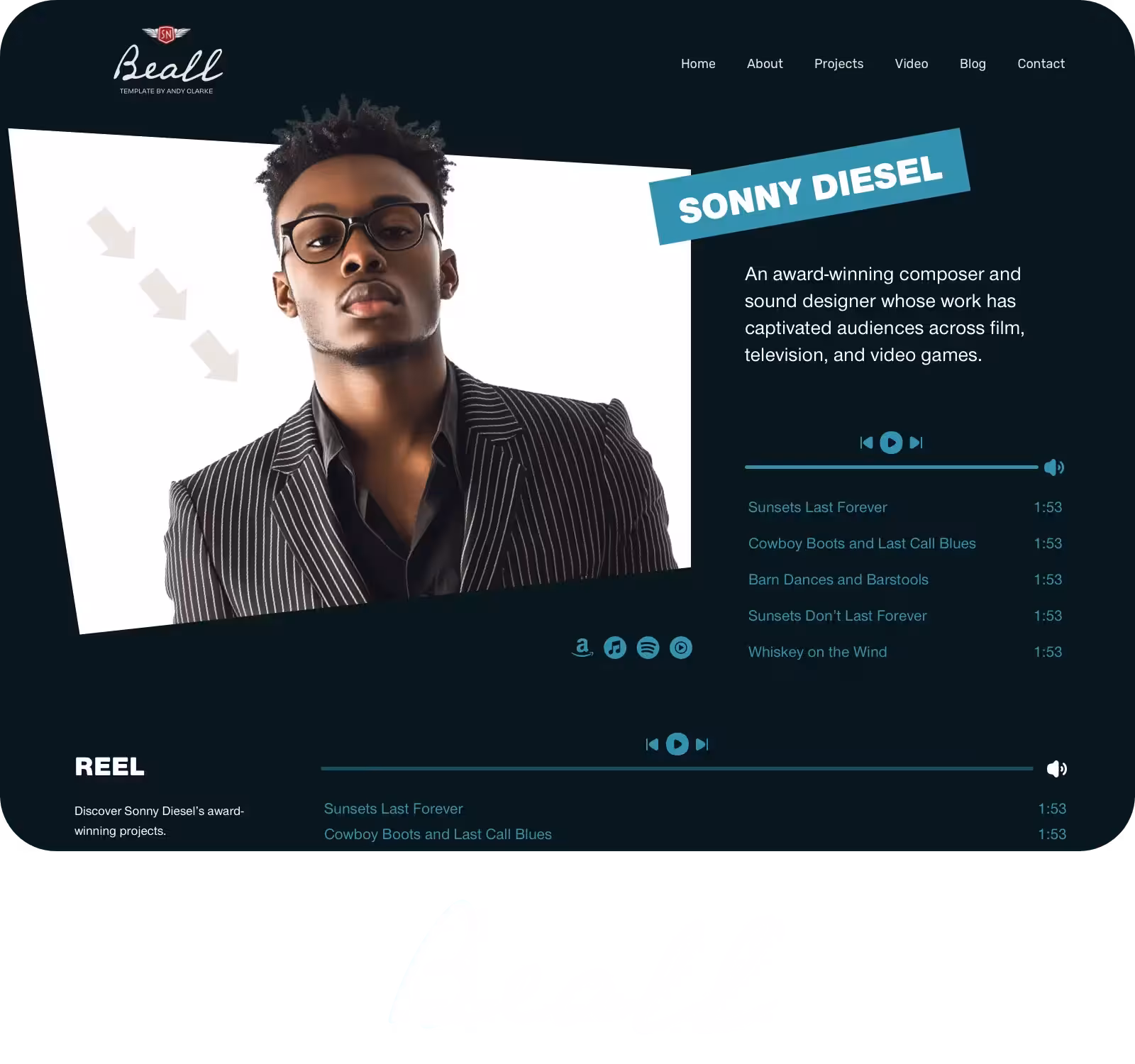 Beall Squarespace template
