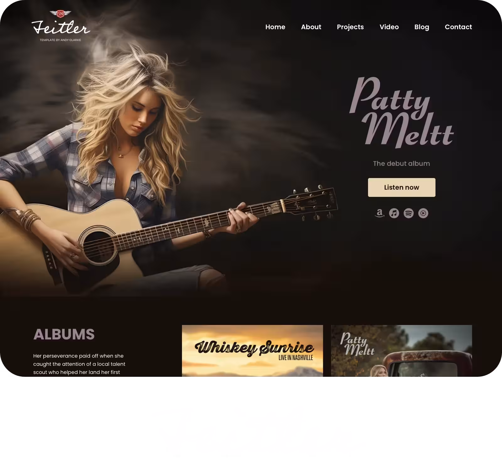 Feitler Squarespace template