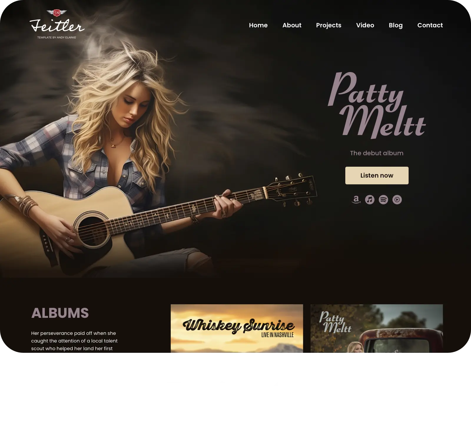 Feitler Squarespace template