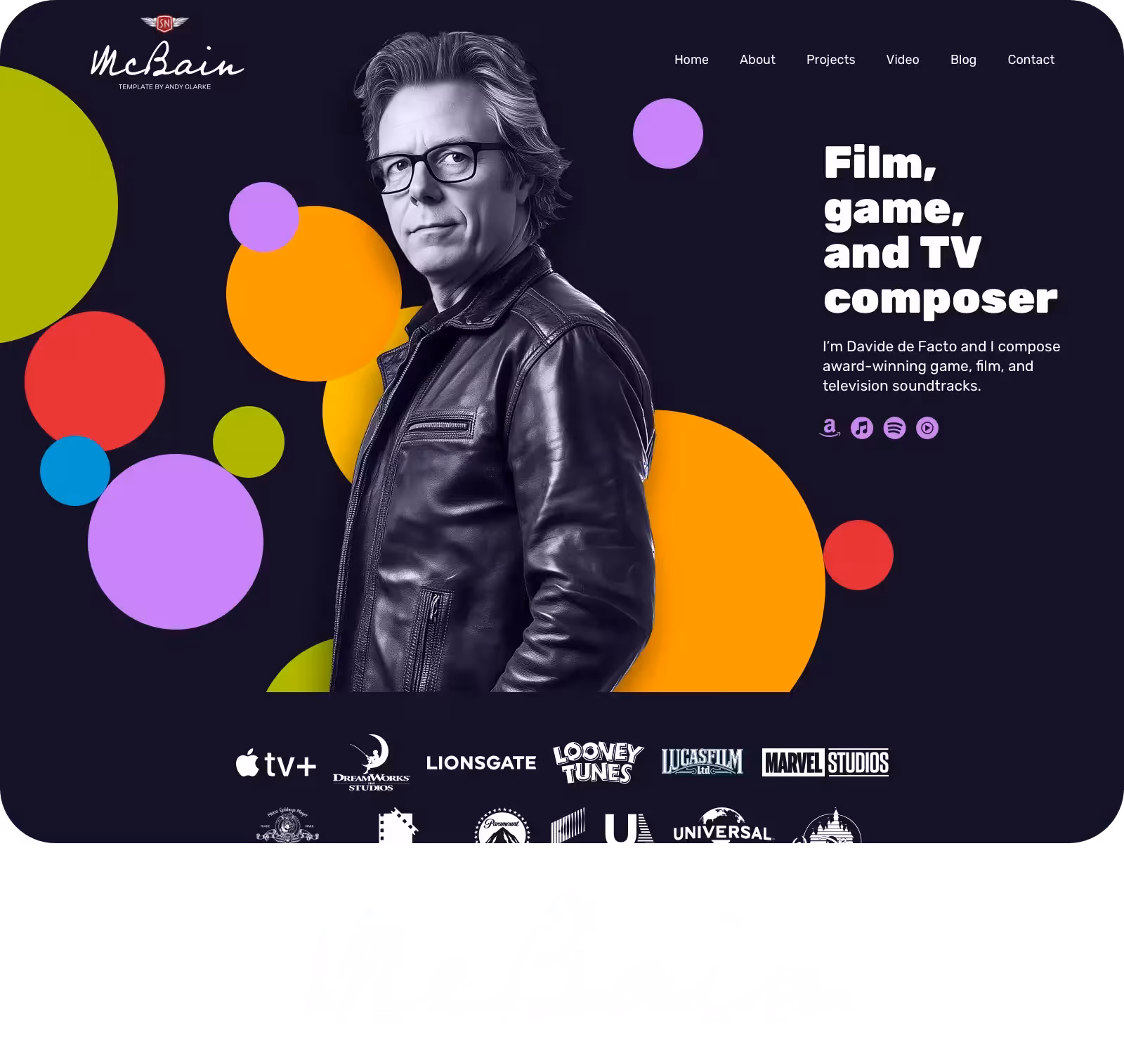 McBain Squarespace template