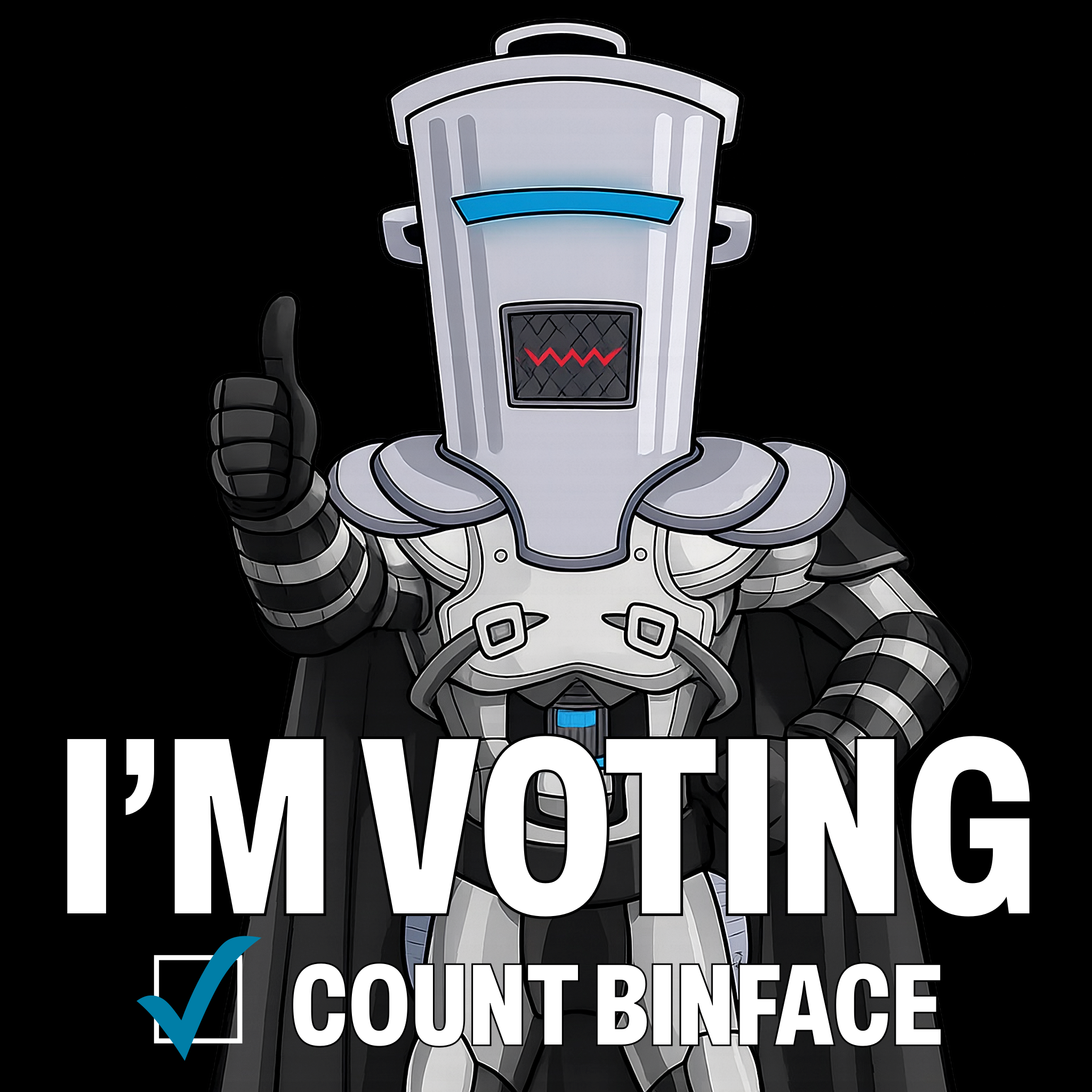 I’m voting Count Binface sticker