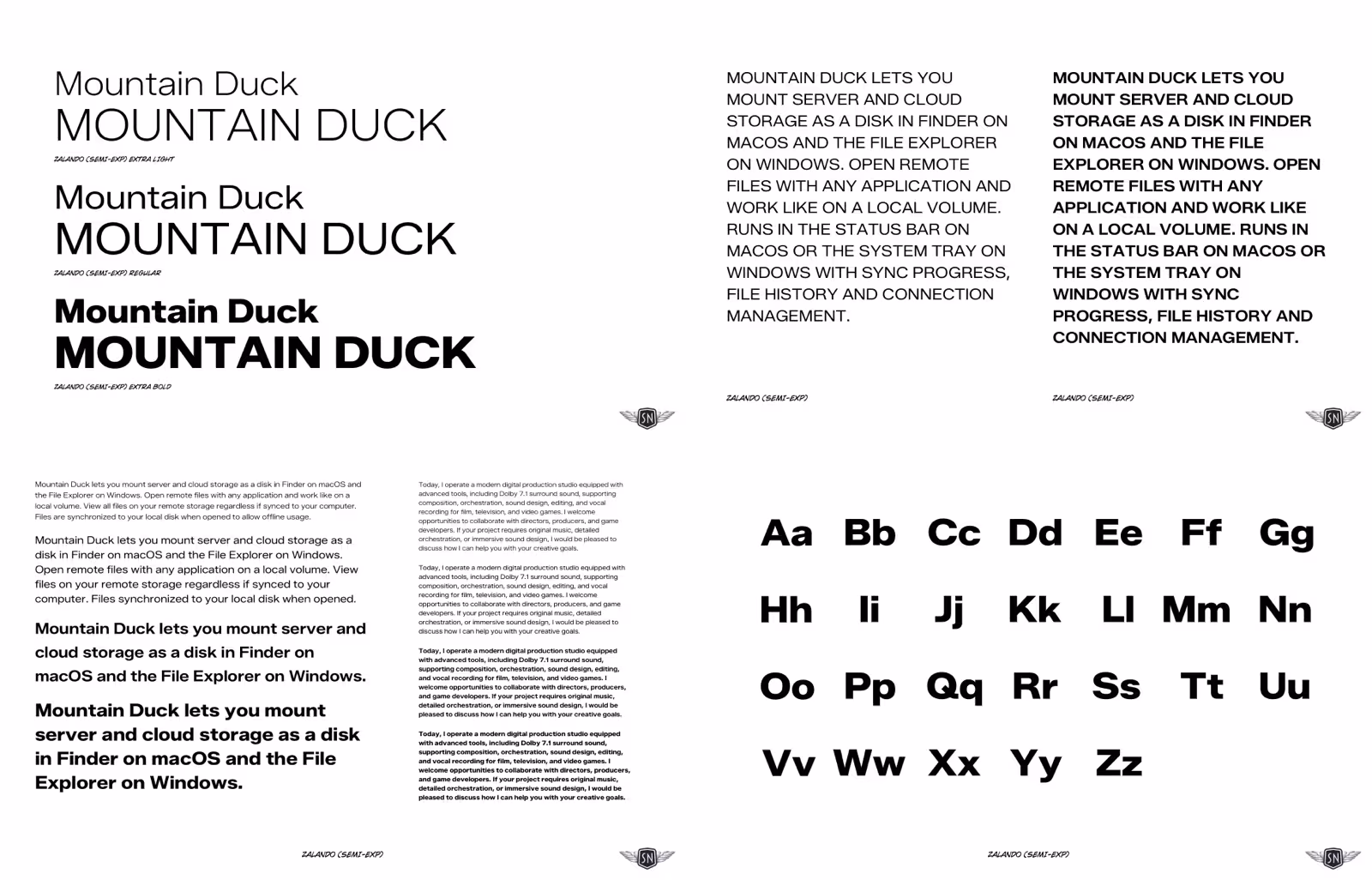 Mountain Duck design