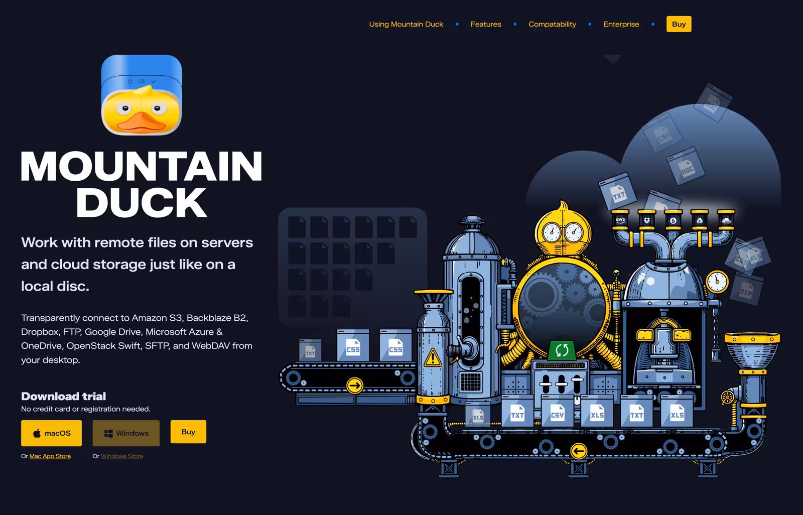 Mountain Duck design