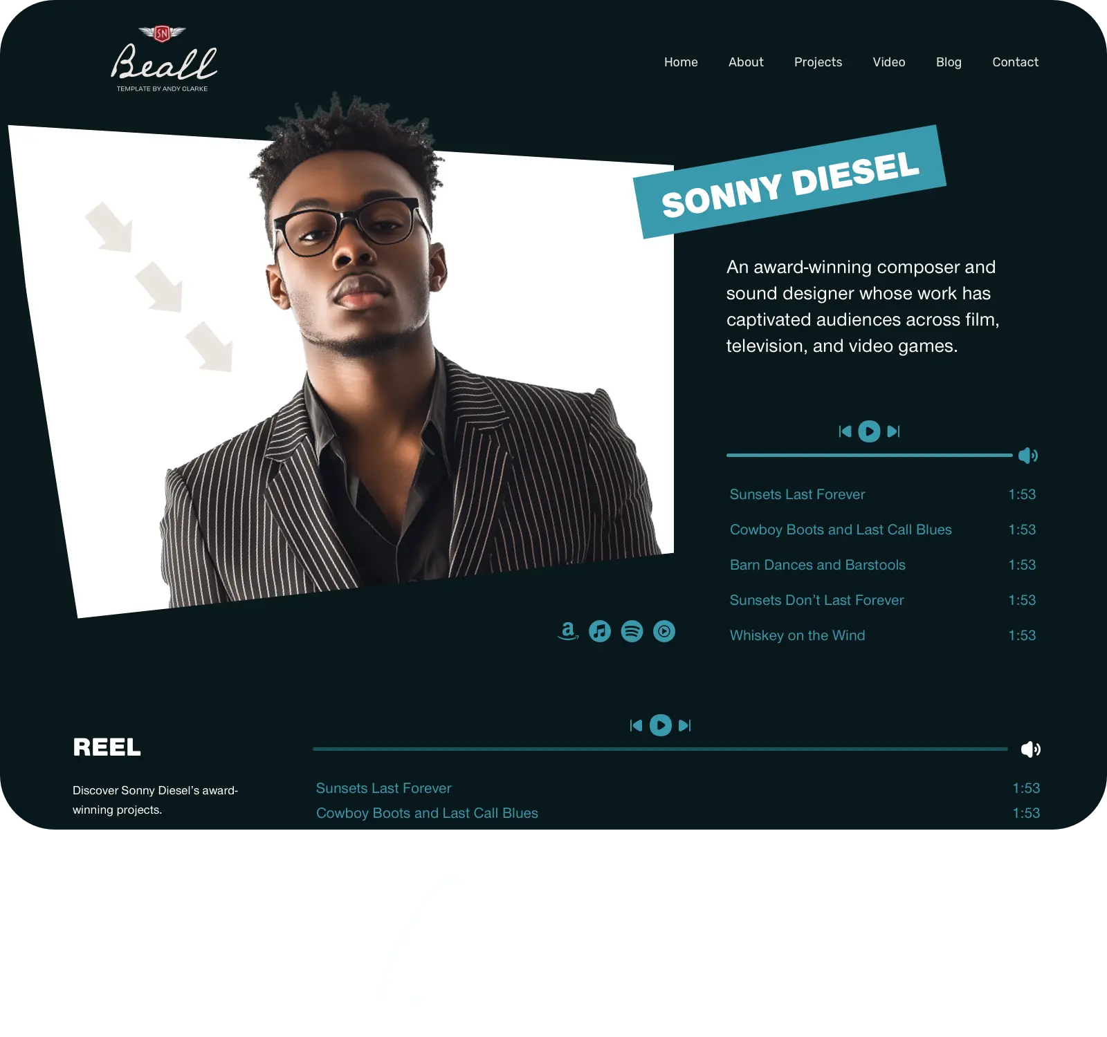 Squarespace templates for music professionals