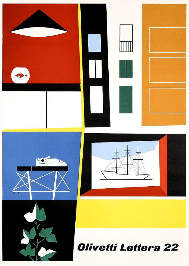 Inspiration for the design by Giovanni Pintori