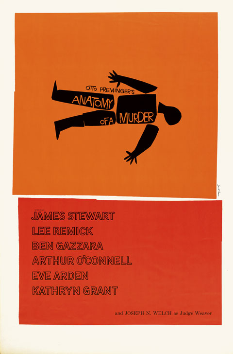 Inspiration for the design by Saul Bass