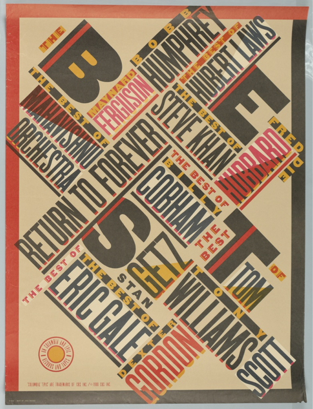 Inspiration for the design by Paula Scher