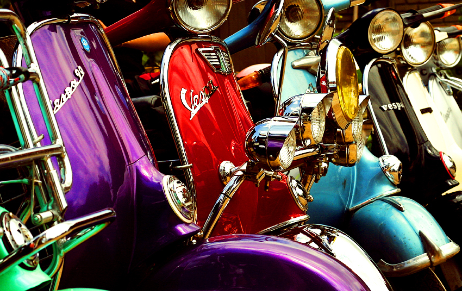 Photograph of motorcycles